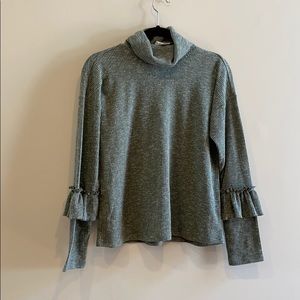 Vince Camuto Ruffled Turtleneck